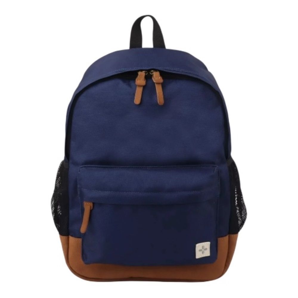 NWOT Sun + Stone Midnight Blue Backpack with Brown Details
